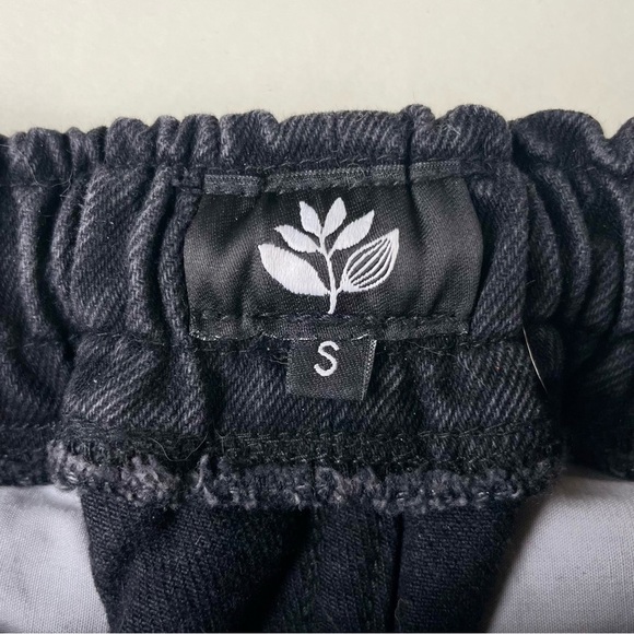 Black Elastic Waistband Pants magenta skateboards - Picture 2 of 6